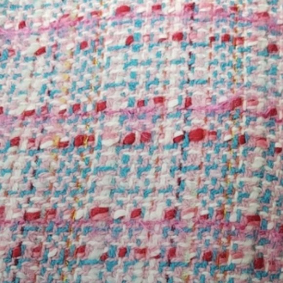 Rare Wool Multicolor Pink, Purple Blue Tweed Blazer Jacket Sz S - Picture 10 of 13